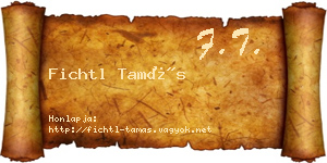 Fichtl Tamás névjegykártya